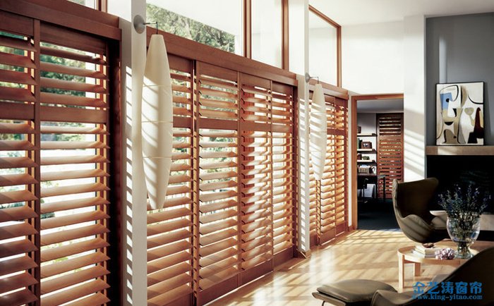 佛山木百葉窗簾生產廠家：金藝濤窗簾