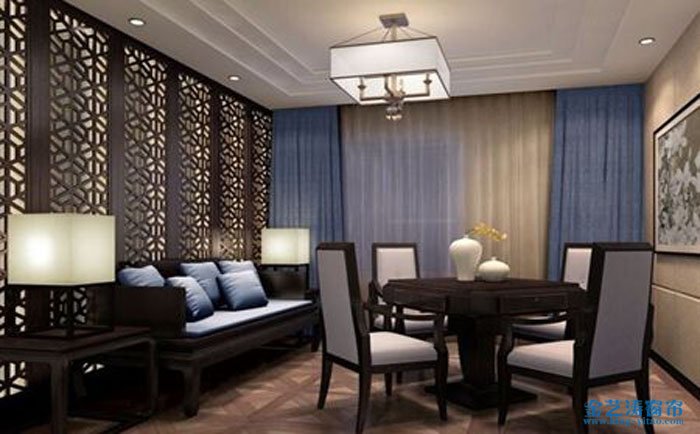 中式窗簾裝修如何更好的搭配辦公室? 技巧三:以地板或者家具顏色作為搭配選擇